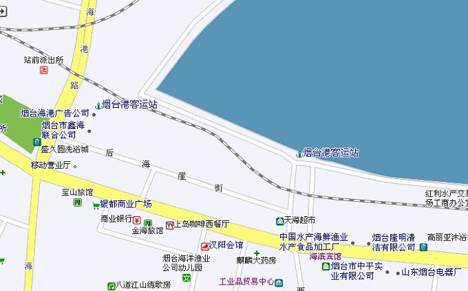 烟台港客运站地图